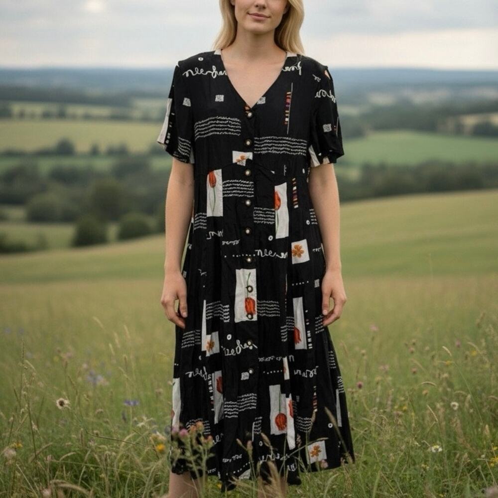Vintage Paco Rabanne Paris Designer Midi Dress